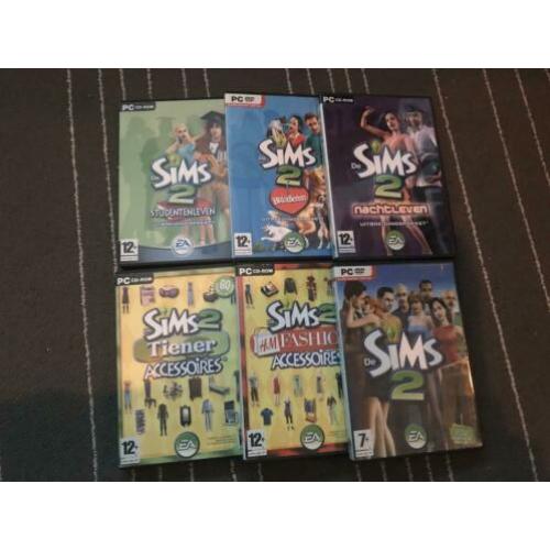 De Sims 2 + 5 uitbreidingspakketen
