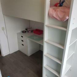Zgan hoogslaper met kast en bureau