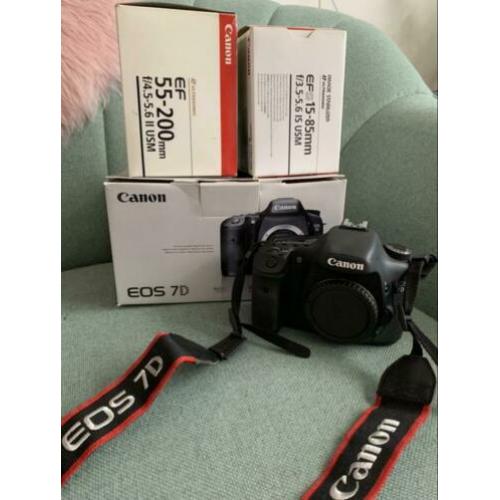 Canon 7D + ef 55-200mm & efs 15-85mm lens
