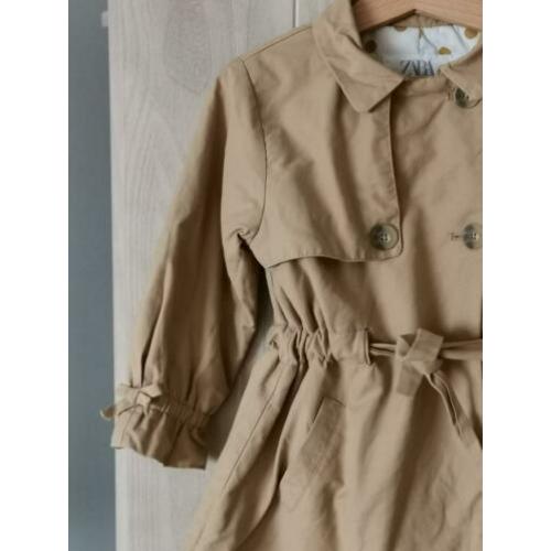 Zara Baby jas tussenjas trenchcoat camel lichtbruin 2-3j 98