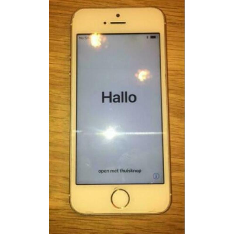 iPhone 5S goud wit gold 16 mb IZGST!!