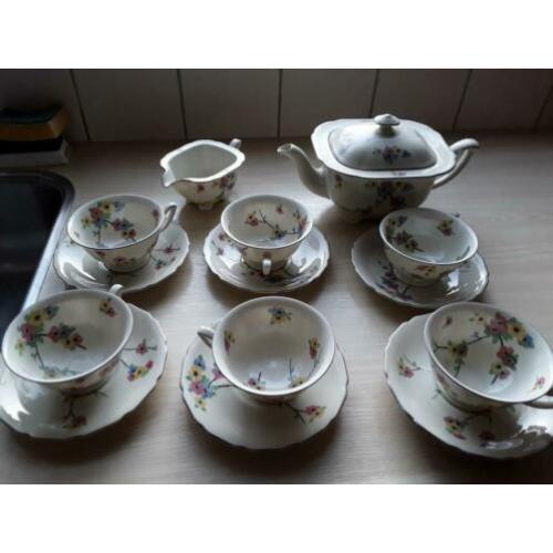 Antiek theeservies Thomas Bavaria Ivory