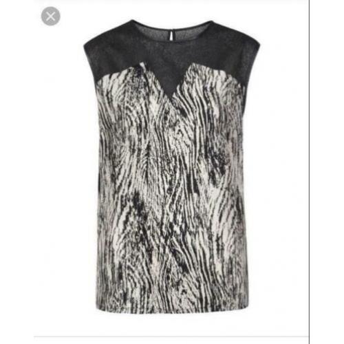 Aaiko Philo Top maat 36. Nieuw! Zwart en wit