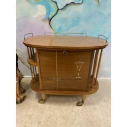 vintage barkastje barkast trolley barcart