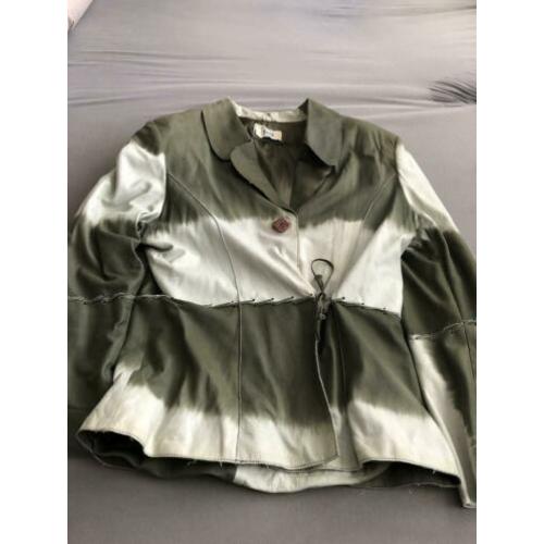 Super dun leren jasje maat 44