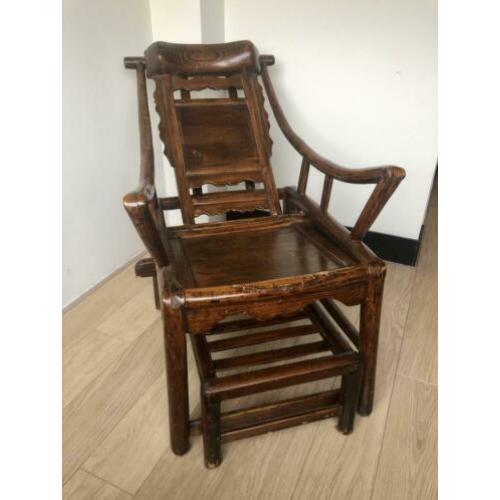 Chinese Moon gazing chair, made in 1954 by Hong gui bai