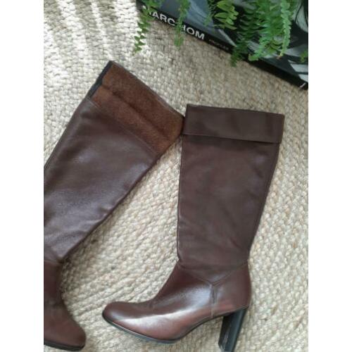 Vintage laarzen met.rechte schacht, maat 39