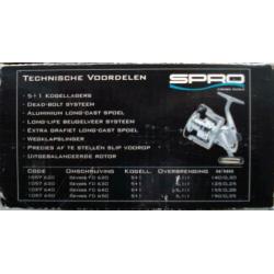 Spro molen sevios fd 640 met 2 spoelen.