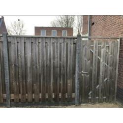 Schuttingen met poort , 9 meter