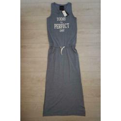 NIEUW PESCARA Blauwe zomerjurk lang, mt S