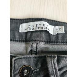 Costes spijkerbroek skinny jeans maat 27/32