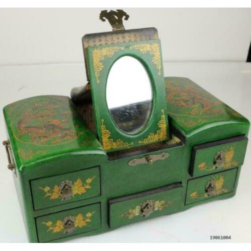 Juwelenkist met spiegel - Hout - China
