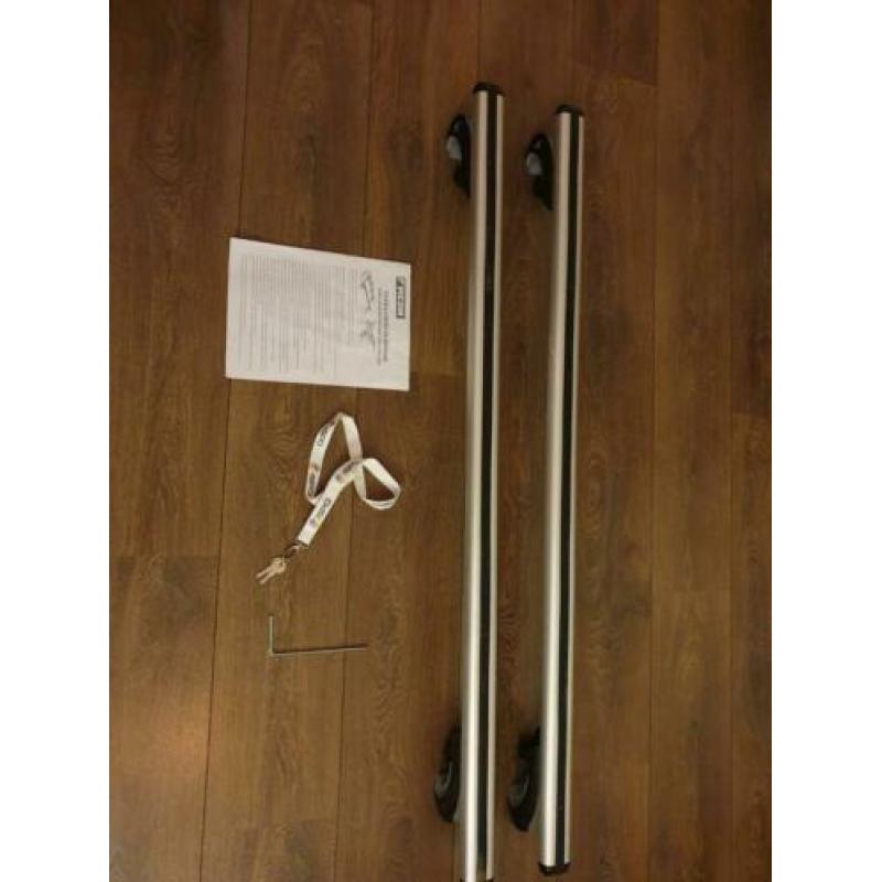 Universele dakdragers. Aluminium. Met 2 sleutelsbeschrijving