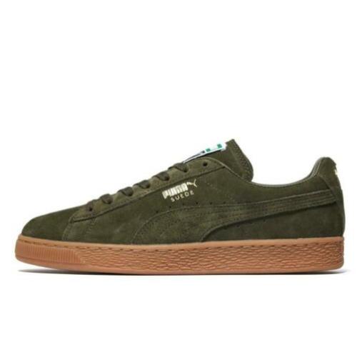 Puma suede khaki groen nieuw in doos maat 42