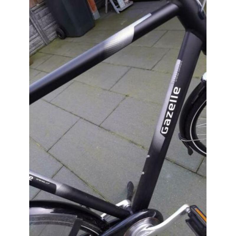 Gazelle heren fiets mat zwart 28" zo goed als nieuw