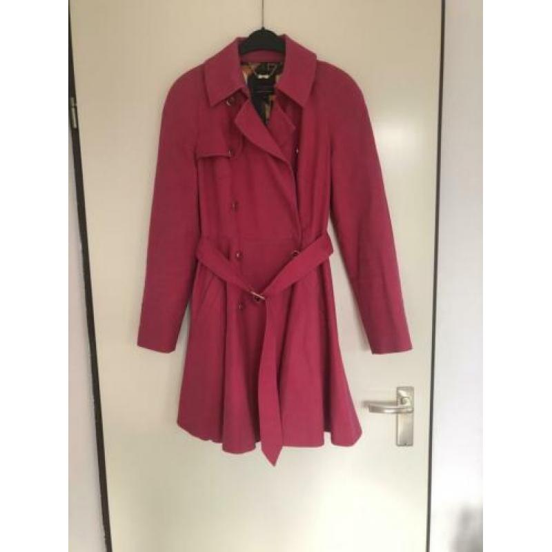 Ted baker jas jasje zomerjas trenchcoat dames maat 36 roze