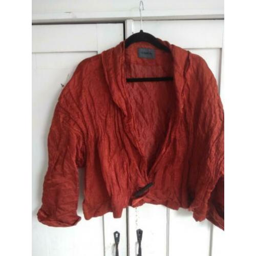 Roestbruin kreuk jasje van Oska maat 2