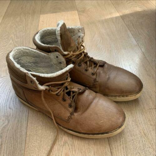 Visions sneakers boots veterschoenen maat 45 bruin cognac