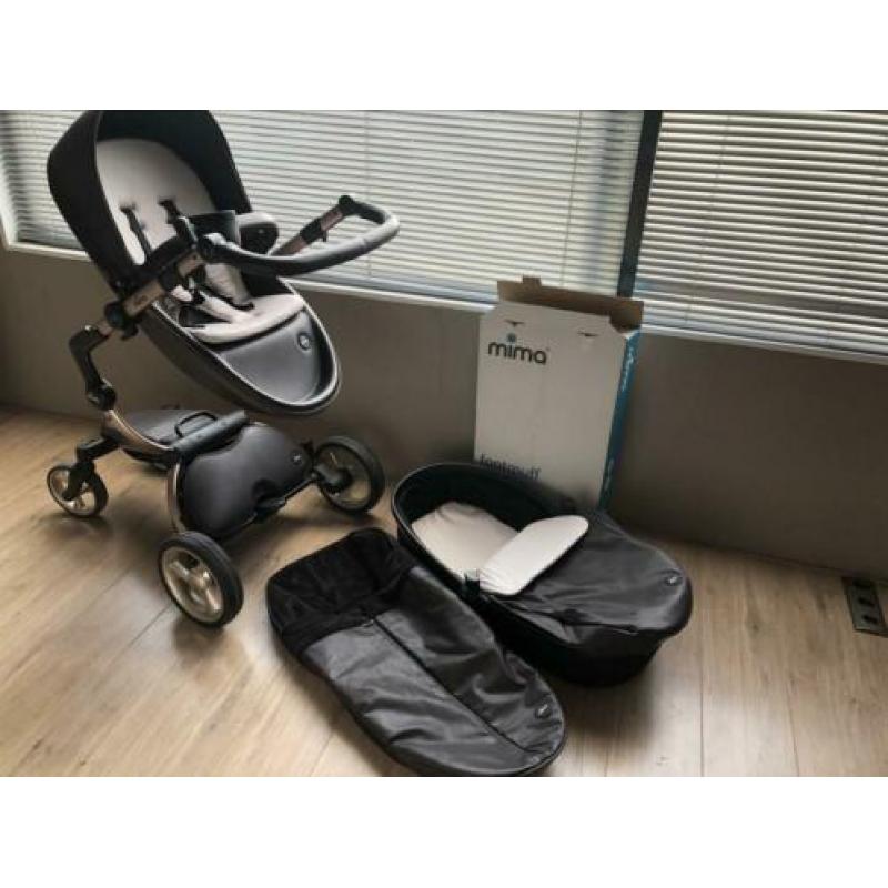 Mima kinderwagen limited edition rosegoud + veel accessoires