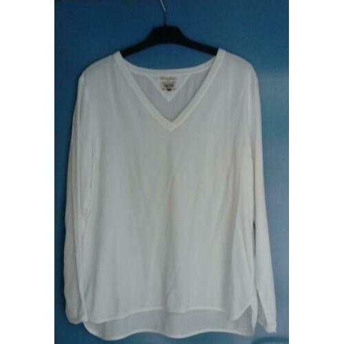 Tommy Hilfinger wit shirt lange mouw XL,soepel vallende stof