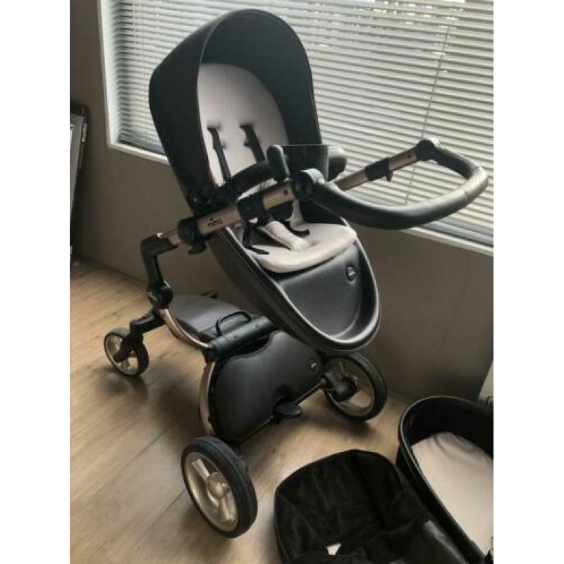 Mima kinderwagen limited edition rosegoud + veel accessoires
