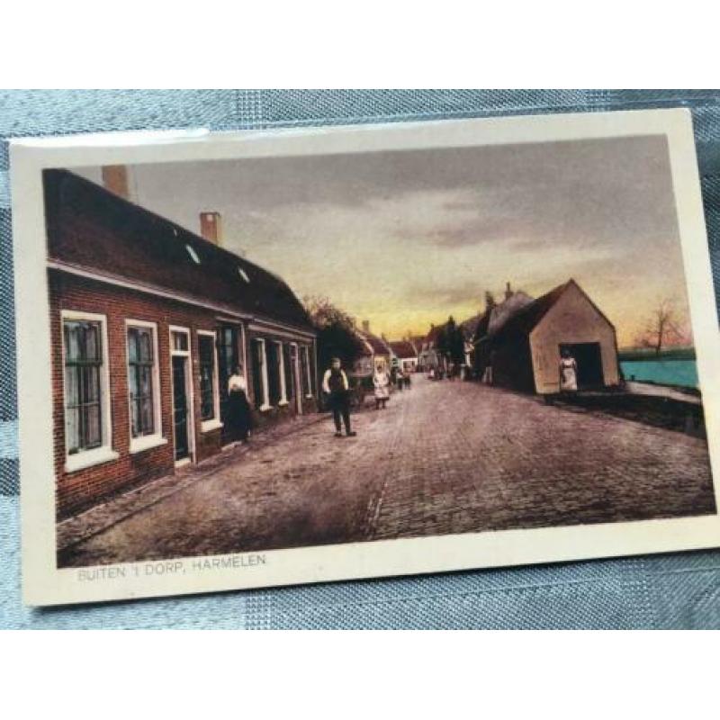4 gekleurde ansichtkaarten van Harmelen - jaren 20