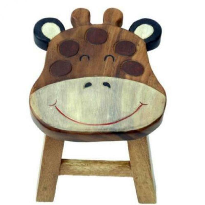 Houten kruk voor kinderen - Fairtrade product - Kinder kruk