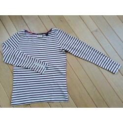 MAISON SCOTCH sweater ecru rood streep maat M - nieuw -