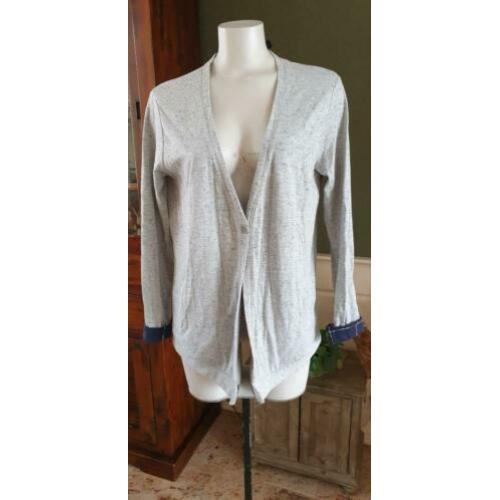 ZGAN grijze 10 DAYS vest 3 L 42/44 over sized, vestje grijs