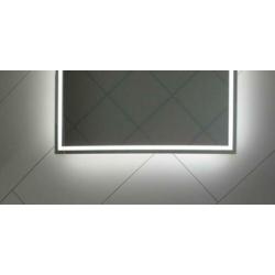 Spiegel met hi-power LED, dimfunctie en verwarming 80x70cm