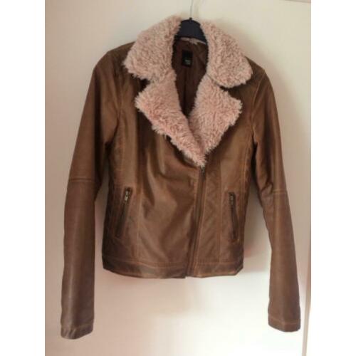 ‘Leren’ jas Pimkie maat S (36)