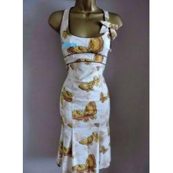 vlinders jurk Karen Millen maat 14/42 oksel tot oksel 45 tot