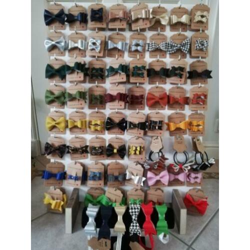 NIEUW Haarspeldjes strikjes op haarband clip of elastiek