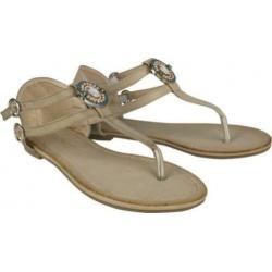 Boho style vlot groene of beige Slippers mt 39 KOOPJE