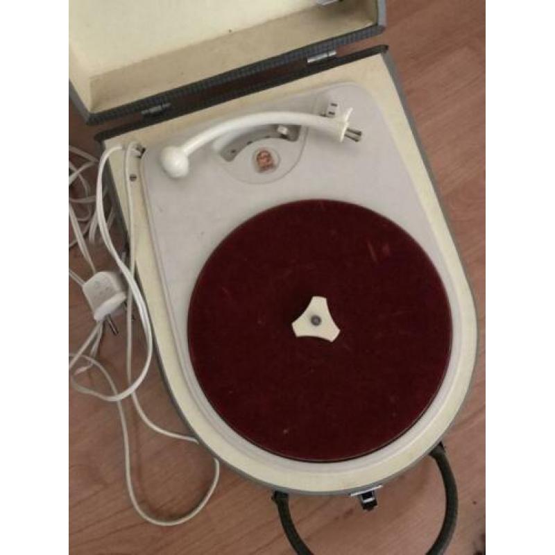 Vintage Philips platenspeler in koffer