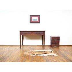 Antiek vintage eiken bureau of werktafel tafel bijzet