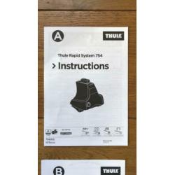 Thule Rapid System 754 met kit 1710
