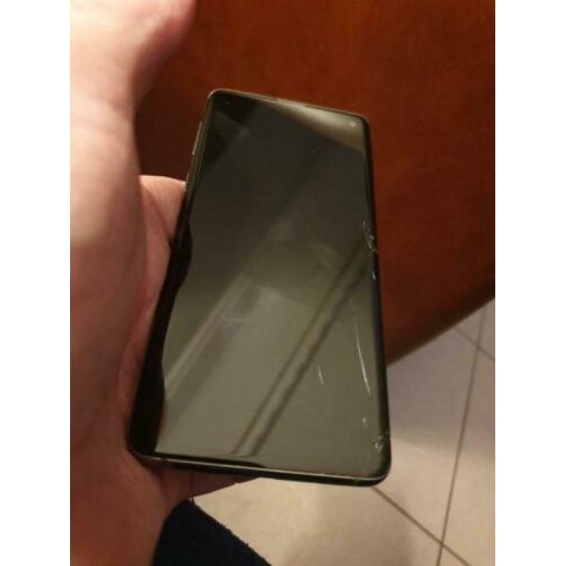 Samsung Galaxy S10 met glasschade