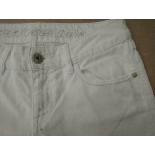 ESPRIT Denim broek capri wit, mt 28