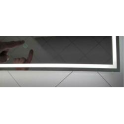 Spiegel met hi-power LED, dimfunctie en verwarming 80x70cm