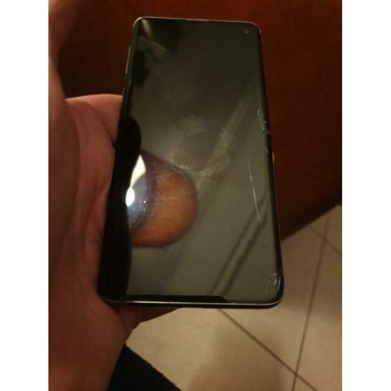 Samsung Galaxy S10 met glasschade