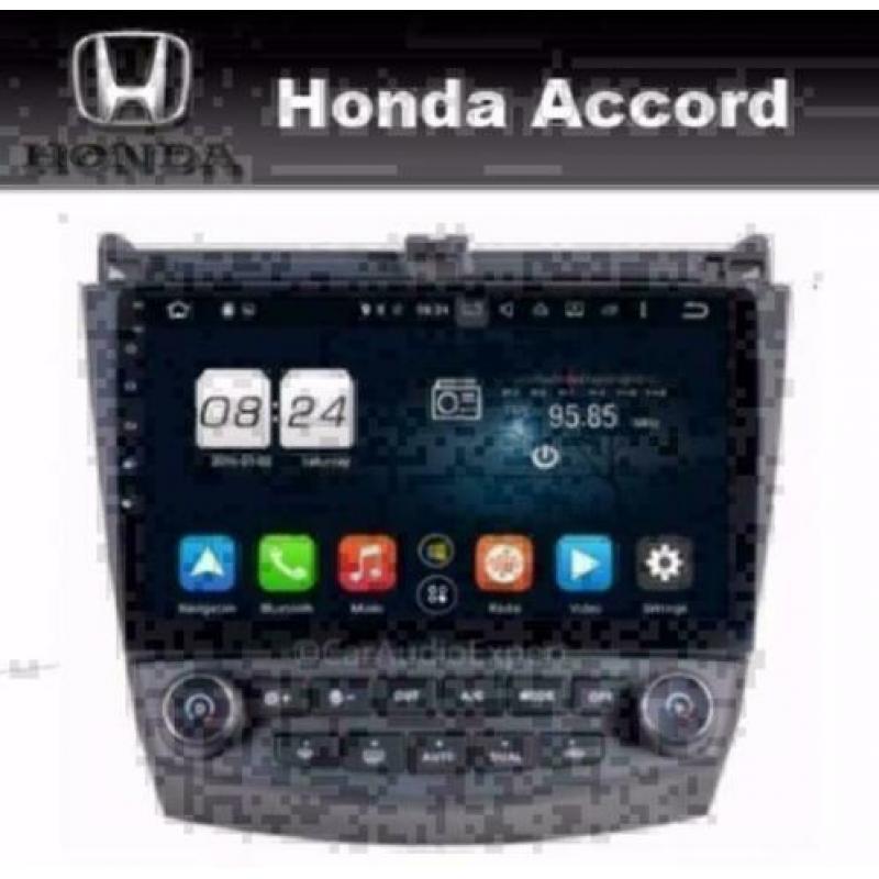 Honda Accord 2003-2007 radio navigatie android 8.1 wifi dab+