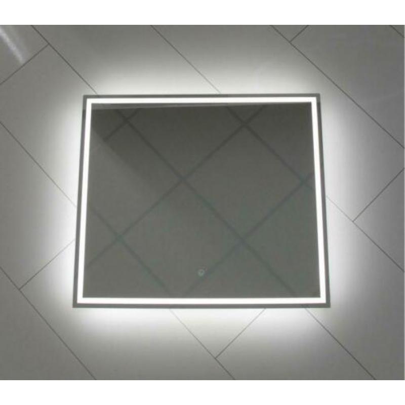 Spiegel met hi-power LED, dimfunctie en verwarming 80x70cm