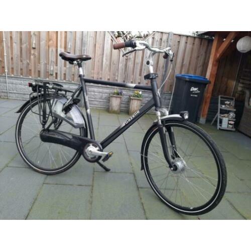 Gazelle heren fiets mat zwart 28" zo goed als nieuw