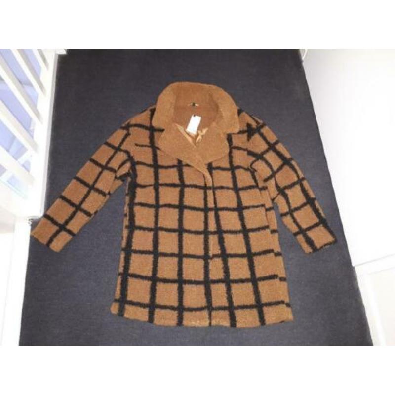 Bruin/Zwarte Hema Teddy Jas maat L