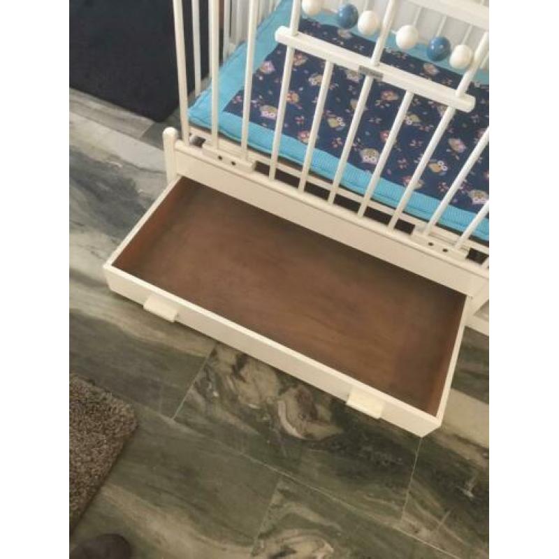 HEGOWA box wit hoogteverstelling inklapbaar incl boxkleed