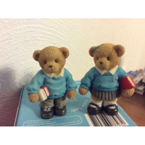 Cherished Teddies 112450&112451 UK-Exclusive Schoolkinderen