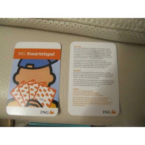 ING bank - kwartetspel (niet gebruikt)