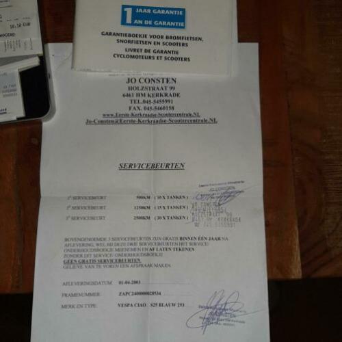 Vespa ciao 25km/h 100% origineel incl blauw kenteken