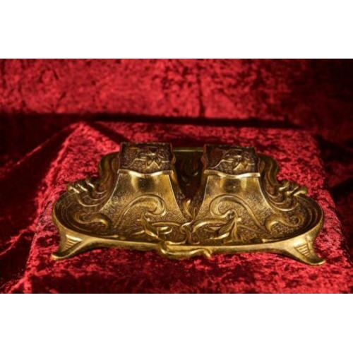 Inktstel BRONS - Art Nouveau ca. 1900